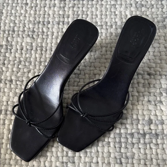 Gucci Black Strappy Bamboo Heels - Picture 3 of 7